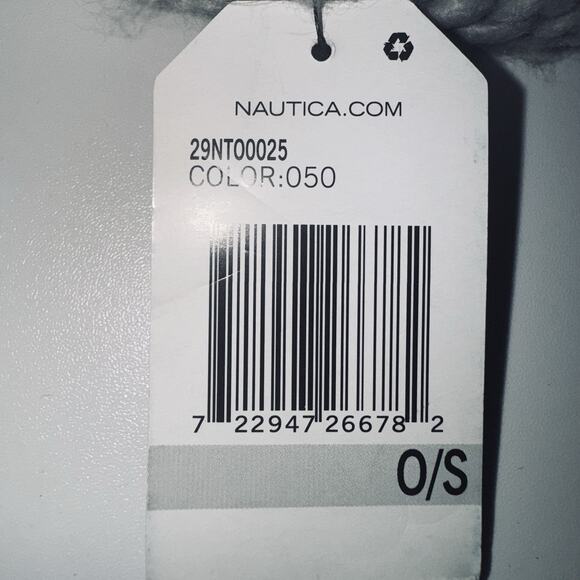 Nautica Gray Fleece Ear Warmer Cable Knit Headband One Size - Picture 5 of 5